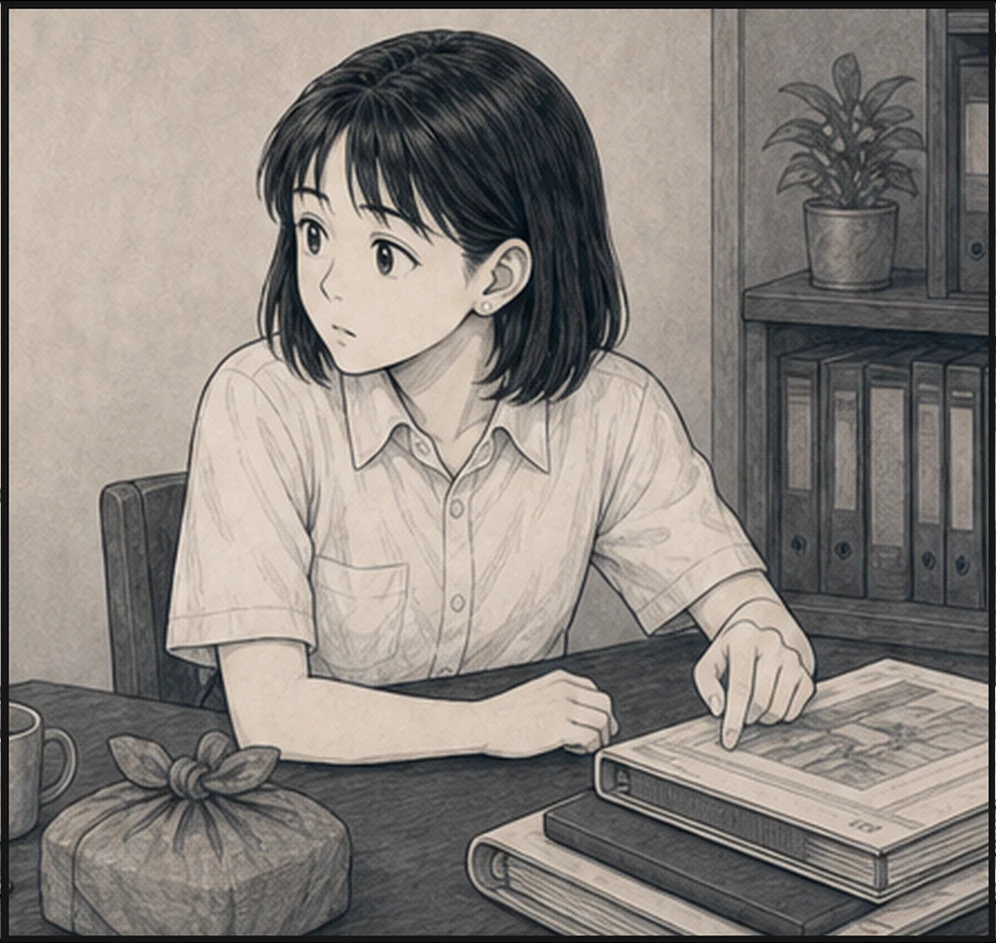 亜希と父が、工事になる前の相談について話す・コマ2