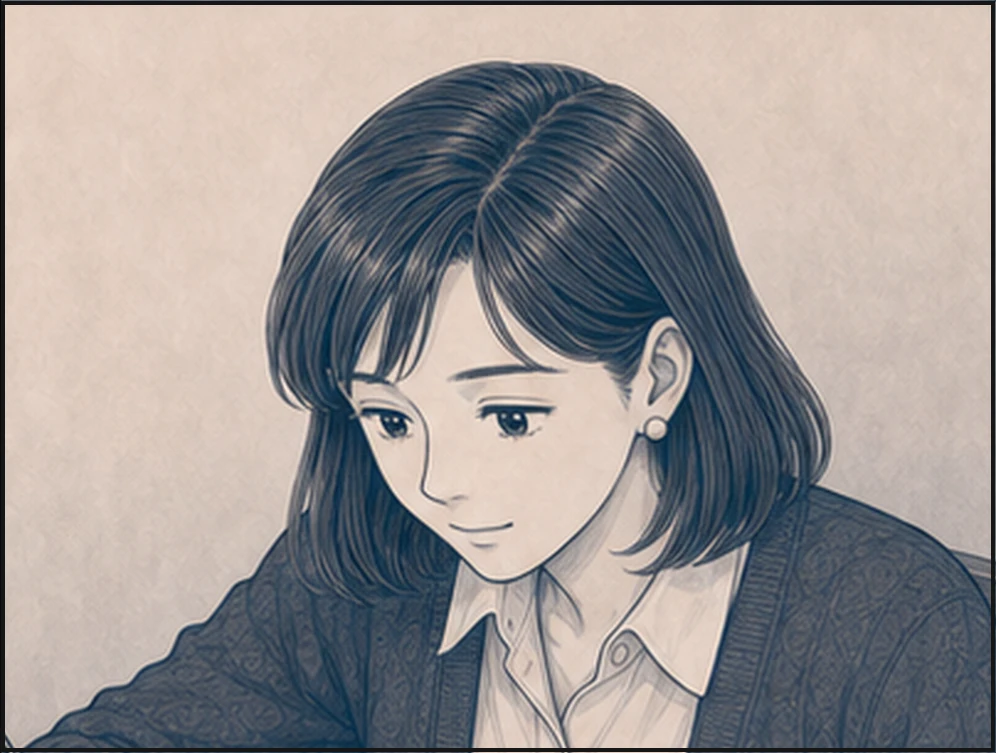 亜希がAIの返信案を整え、誠へ電話をかける・コマ2